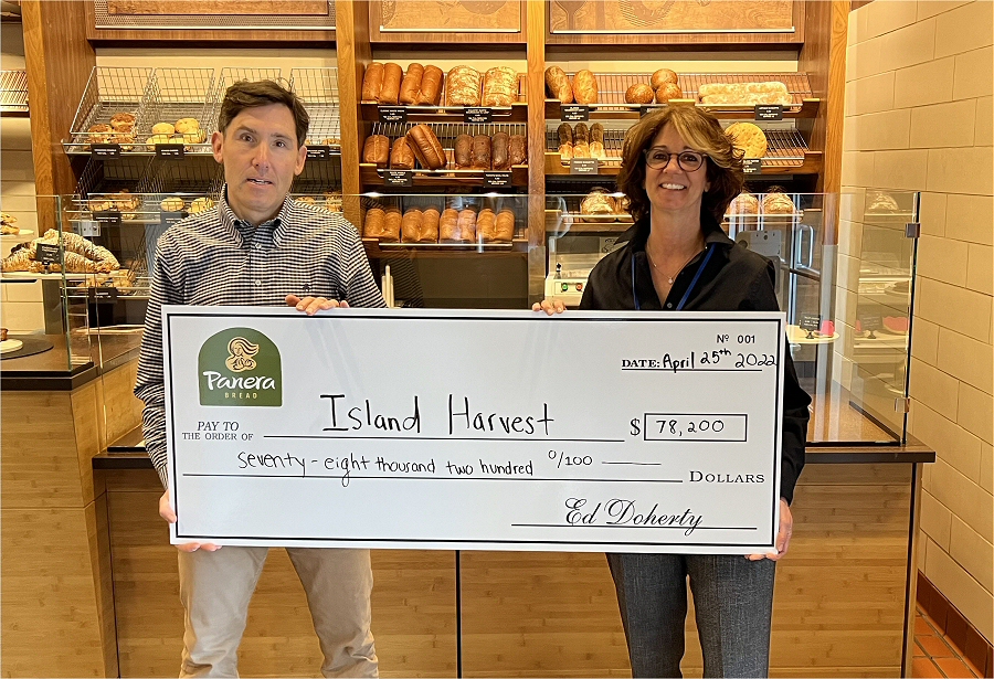 Panera Breads K Donation To Island Harvest Will Help Fight Food