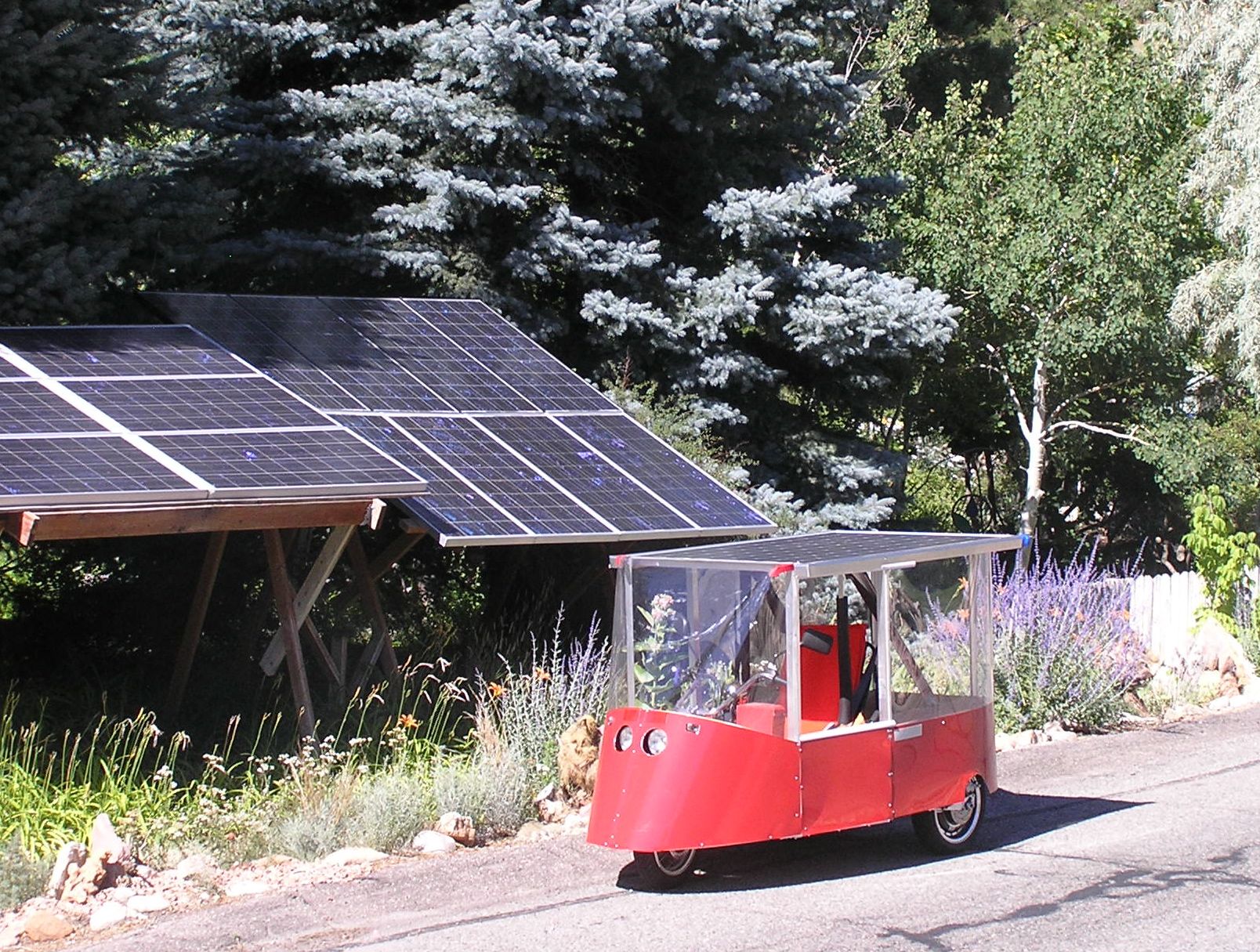 Solar Powered Electric Commuter Vehicle "Ecotrike" with Zero Emissions