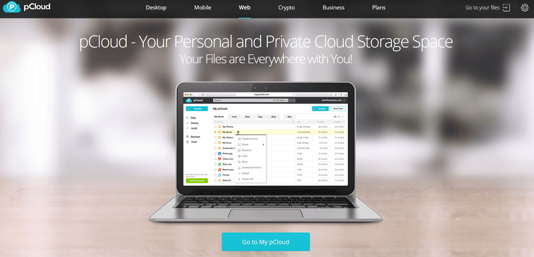 pcloud business